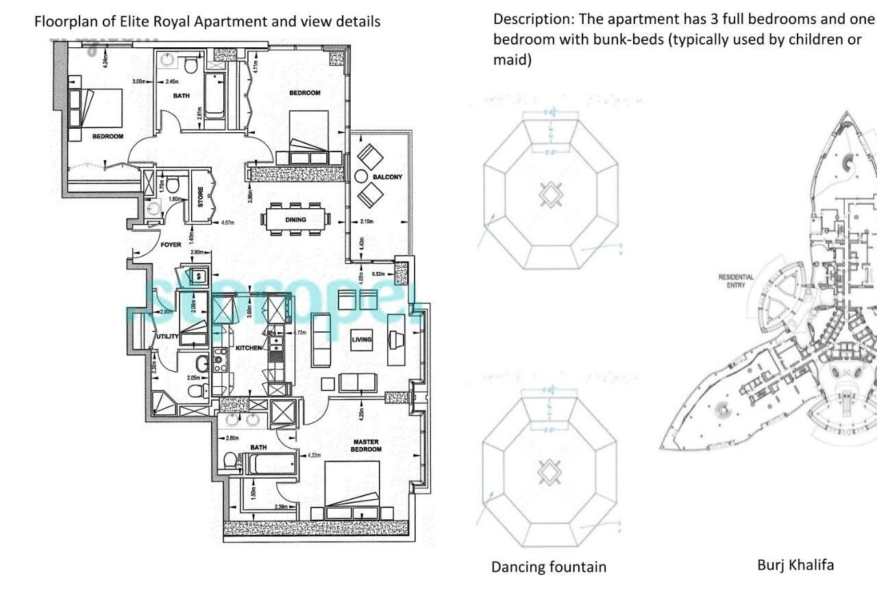 דובאי Elite Royal Apartment | Burj Residences Tower 5 | Gold מראה חיצוני תמונה